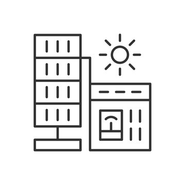 Solar Panel Inverter Icon