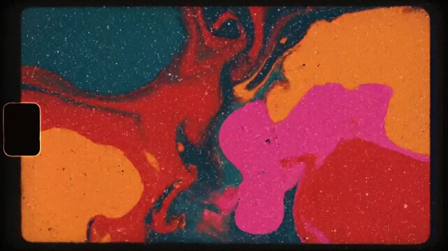 Vibrant Glitter Paint Swirls and Ebbs in Dynamic Abstract Flow