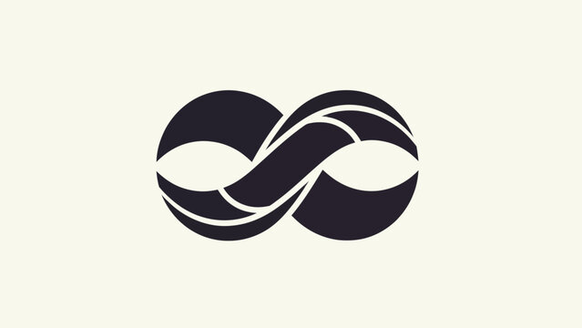 Abstract infinity symbol design