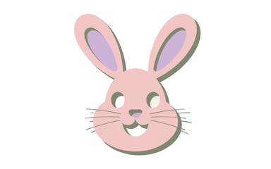 Fototapeta premium A charming, cartoon-style rabbit.