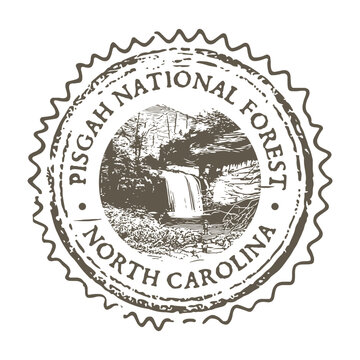 Pisgah National Forest Blue Ridge Mountains North Carolina Passport Cancellation Stamp Postmark Journal