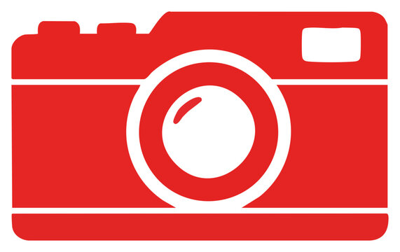 Red Camera Icon A Symbol of Photography and Visual Storytelling.