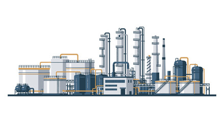 Fototapeta premium Industrial factory plant infrastructure.