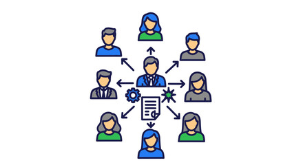 Fototapeta premium Business people team working together collaboration.