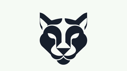 Stylized cheetah head logo design © Hype
