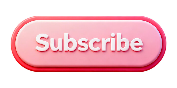 A pink subscribe button