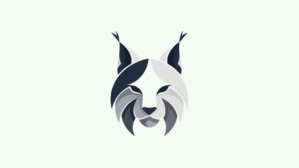 Stylized lynx head illustration © Indahyulia