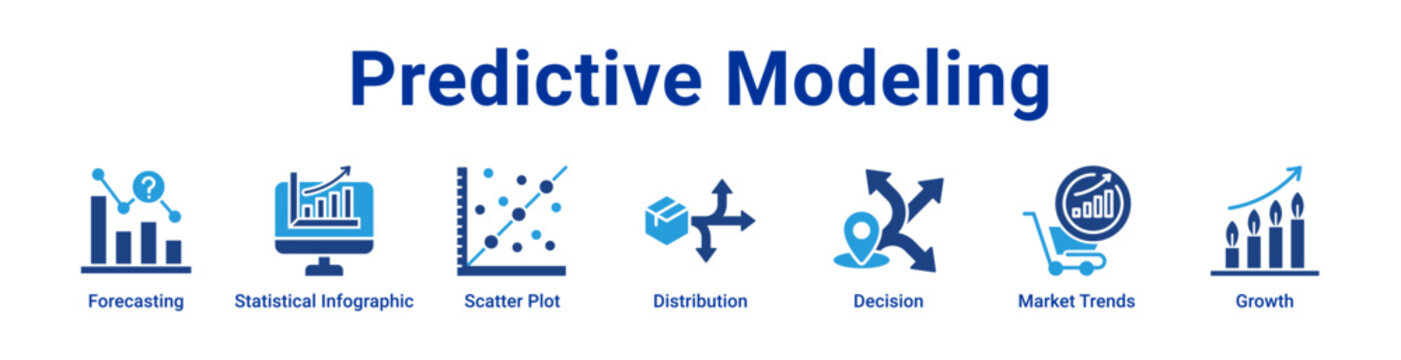 -Predictive Modeling Icon Banner and Collection