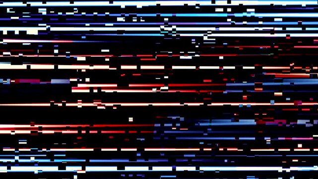 Digital TV glitch distortion
