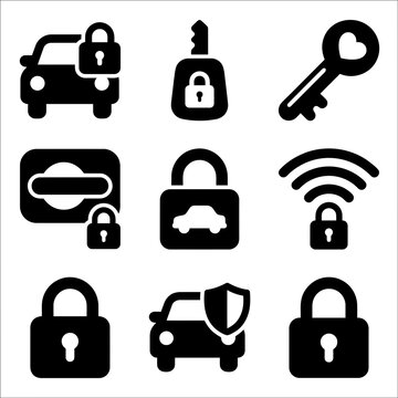 Collection of Security and Lock Icons for Digital Safety and Privacy.