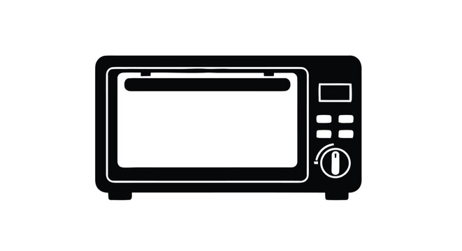 Vector illustration&nbsp;of icon of a toaster oven or microwave appliance