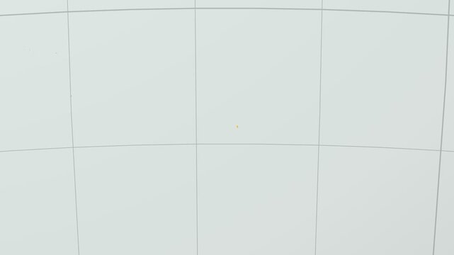 Pitcairn Islands map. Animated zoom into the country on the Globe in Pale Mint Dark Pink color palette. Country logo animation with round text and airplanes. Map with meridians, parallels.