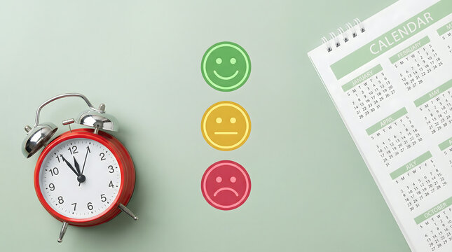 Time Management, Productivity, and Mood Tracking with Calendar and Alarm Clock