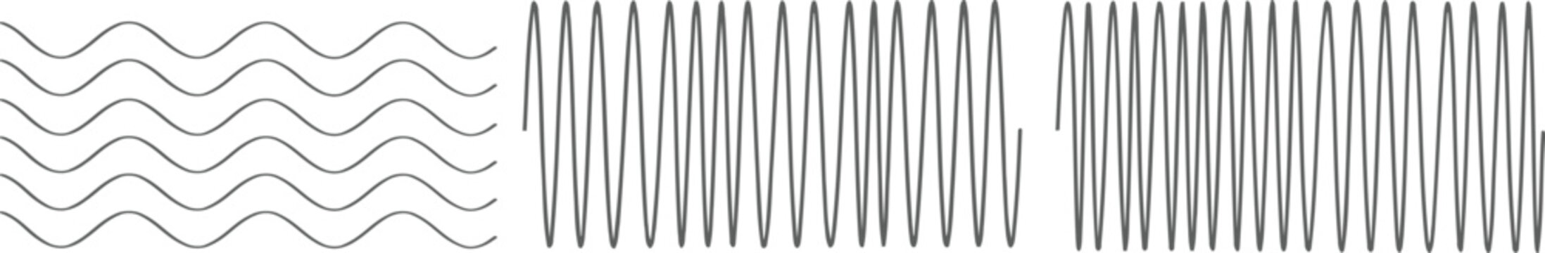 Abstract Sinusoidal Wave Frequency Pattern