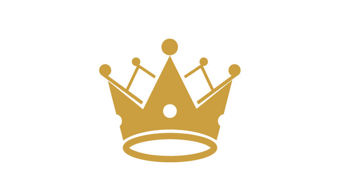 Golden Crown Royal Symbol Jewelry Accessory.