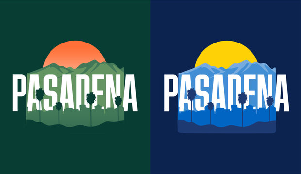 Pasadena California with beautiful natural views and skies