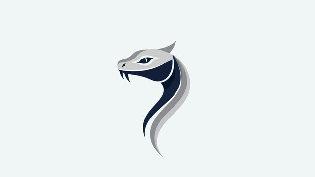 Abstract snake head illustration