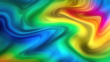 Obraz premium Swirling vibrant spectrum of intense colors creates an abstract liquid motion background