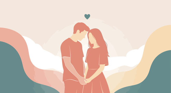 Loving Couple Holding Hands Together 2.