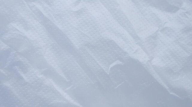 White plastic bag texture background stop motion