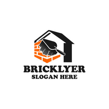 Creative bricklayer logo that is simple and elegant