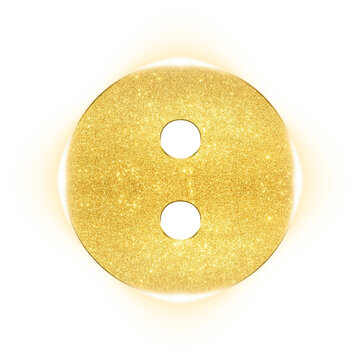 Luxury gold glitter colon punctuation mark symbol icon for tech