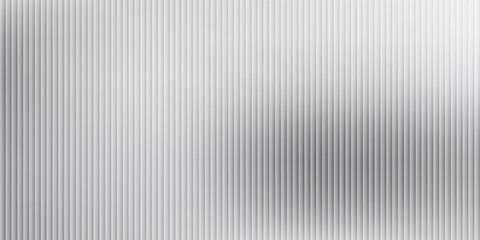 Fototapeta premium Corrugated fluted pastel grey colored glass vector texture. Ribbed plastic gradient background. Vector background