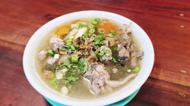 A Bowl of Lamb Soup with Spices, Traditional Asian Cuisine at a Close