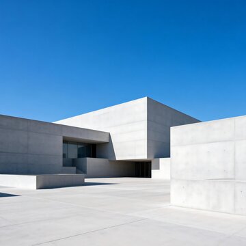 Minimalist Concrete Modern Architecture Building