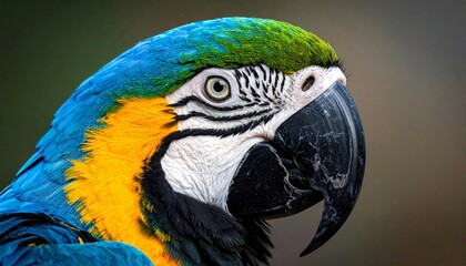 Fototapeta premium close up of a parrot face