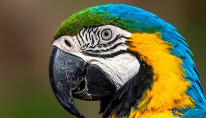 Fototapeta premium close up of a parrot face