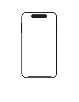 Mockup smart phone new generation PNG High quality Image isolated screen Transparent for Infographic
