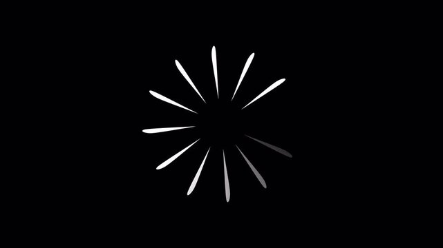 Glitch Loading Screen Animation with Cyberpunk Style Buffering Progress Spinner and Alpha Channel transparent background alpha channel