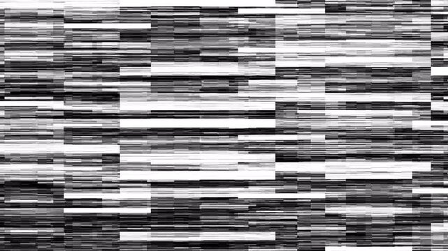 Glitch Noise Static Television and Old Video Effects with No Signal Distorted VCR Analog Texture and CRT Scan Line Interference 4k video animation seamless loop