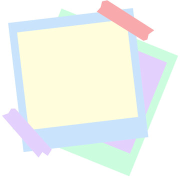 Polaroid Paper Graphic Element