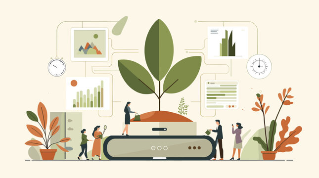 A calming and simple abstract design featuring earthy tones and basic shapes.