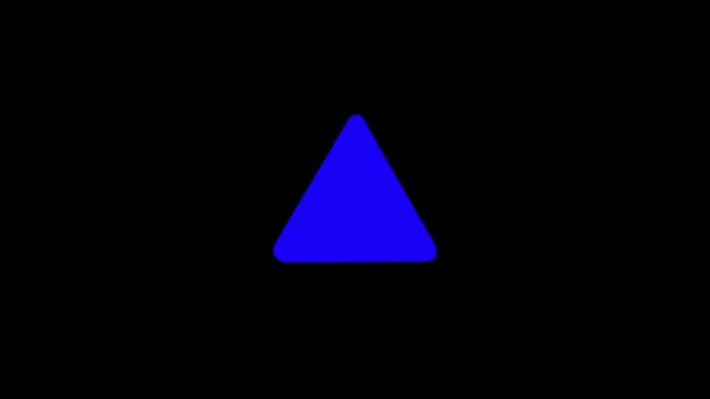 Danger Signal Alert on a black background Screen 4k video...