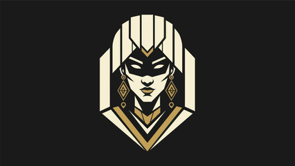 Obraz premium Abstract woman portrait illustration