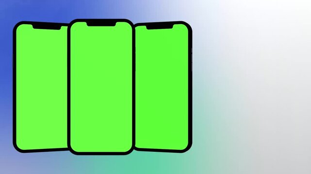 Mockup phone greenscreen app preview motion