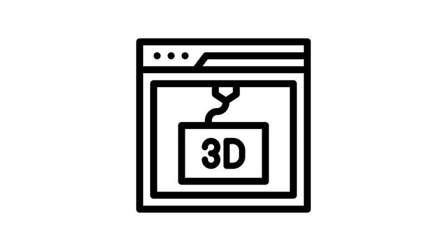 3d printer animated icon