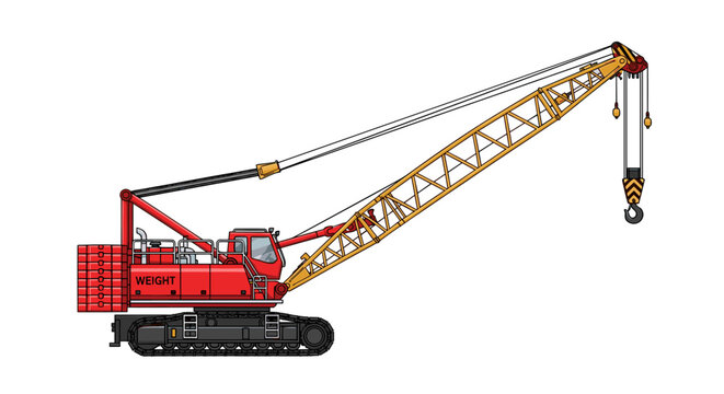 Red Crane Heavy Machinery Equipment.