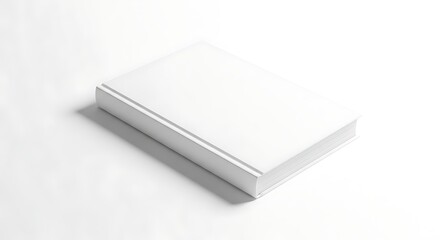 Fototapeta premium A white book on a white background