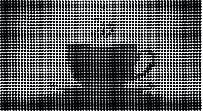 A halftone effect of a man's face