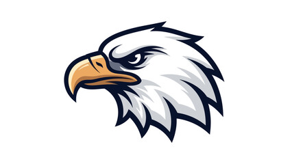 Fototapeta premium Eagle head illustration on white background