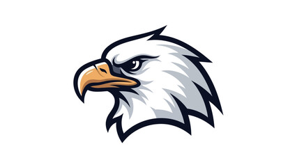 Fototapeta premium Eagle head illustration on white background