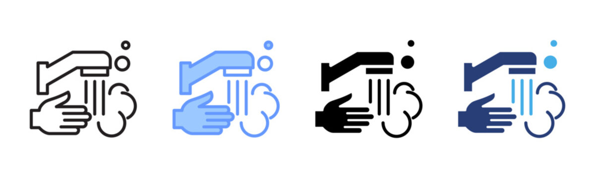 Waterpass icon set multiple style collection