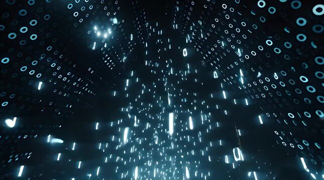 Virtual Graduation Cap Composed of Binary Data in Digital Cyber Space