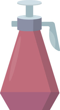 Flat illustration of a manual pressure sprayer bottle.