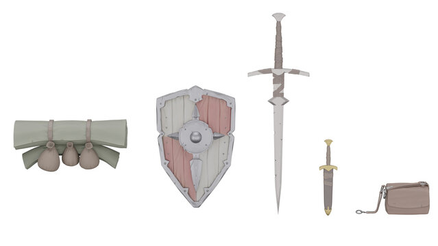 Runestone camp assets in 3D for game development
