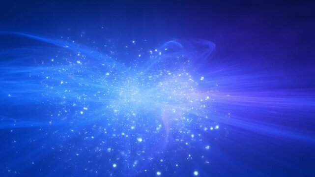 Cosmic particle effects in a starry night sky simulation